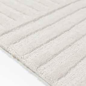 Elefántcsont színű kézi szövésű gyapjú futószőnyeg 60x230 cm Zen Garden – Flair Rugs