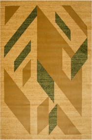 Modern Szőnyeg Agnella Standard Kanas Bézs Barna Olíva Rombusz 170x240 cm