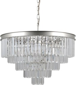 ITALUX PND-44372-11A-SLVR-BRW VERDES Kristály Függesztett Lámpa E14 IP20