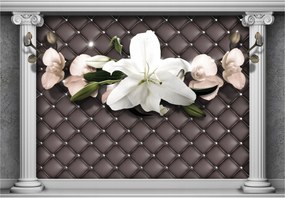 Fotótapéta Liliomok és orchideák ragyogás luxus és elegancia 254x184 +ragasztó