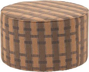 Rózsaszín-barna zsenília puff Sarli – WOOOD