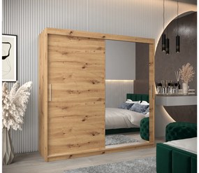 Ruhásszekrény 200 cm Toki 2 (artisan tölgy + artisan tölgy). 1065023