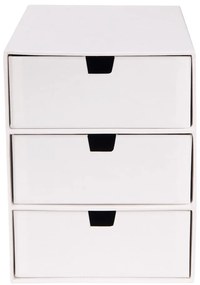 Ingrid fehér doboz 3 fiókkal - Bigso Box of Sweden