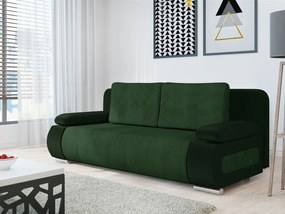 LENKE kinyitható kanapé - sötétzöld / zöld