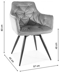 SI MANGO forgó étkezőszék - olivazöld