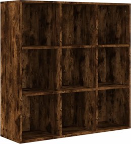 vidaXL füstölt tölgy színű könyvszekrény 98 x 29 x 97,5 cm