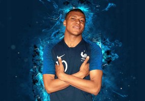 Poszter, Kylian Mbappe Lottin, Psg, Franciaország