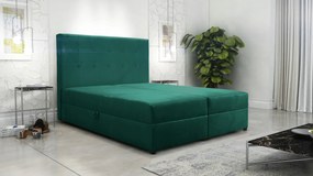 Zöld Kényelmes Foltálló Kontinentális Ágy Dream 160x200 2xTÁROLÓ