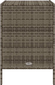 vidaXL szürke polyrattan kerti tárolószekrény 55 x 59 x 80 cm