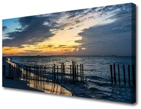 Vászonfotó Sea Beach Landscape 120x60 cm