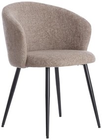 Bézs fém étkezőfotel szett 2 db-os Radaja – Light &amp; Living