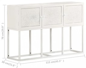tömör mangófa tálalószekrény 115 x 30 x 76 cm