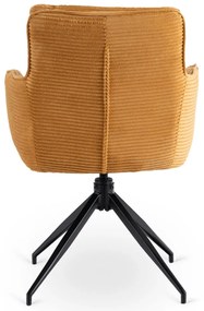 Forgó Étkező/Tárgyaló Fotel Mustár Színben.