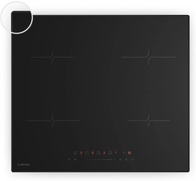 Klarstein Velaire indukciós főzőlap, elegáns, minimalista, nagy teljesítményű, 4 főzőzóna, 7000 W, 60 cm