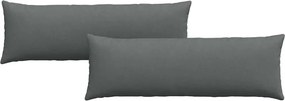 vidaXL Kanapé párnák 2 pcs Sötétszürke 120 x 40 cm szövet