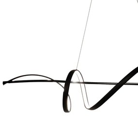 LED Csillár zsinóron SASH LED/36W/230V fekete