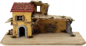 KarĂĄcsonyi betlehem *70x29x32cm* 9-11cm magas figurĂĄkhoz