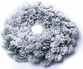 Hófödte koszorú mesterséges karácsonyi dekoráció