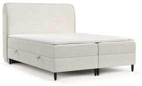 Krémszínű ágyneműtartós boxspring ágy 140x200 cm Melba – Maison de Rêve