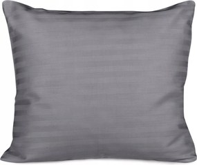 Pamut-szatén damaszt párnahuzat 70x80 antracit