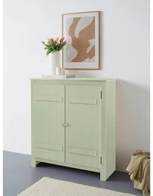 Világoszöld borovi fenyő szekrény 100x110 cm Bertram – Støraa