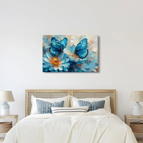 Kép - Kék pillangók (90x60 cm)