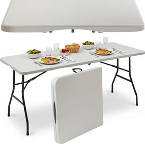 Kerti Asztal Összecsukható Bőrönd 180cm kemping catering