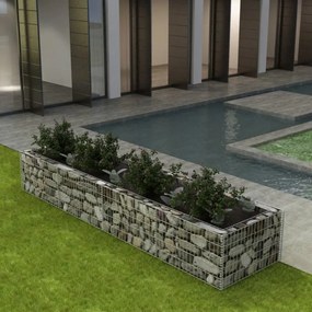 acél gabion magaságyás 360 x 90 x 50 cm