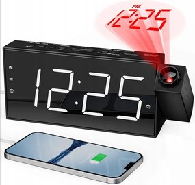 Mesqool Ébresztőóra Digitális Óra 180°-BAN Forgatható Projektorral CR1001F