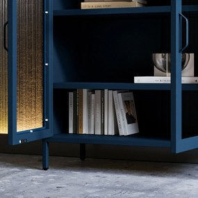 Vitrin GINA, 800 x 1015 x 400 mm, Modern: sötétkék