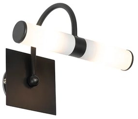 Klasszikus fali lámpa fekete IP44 2 fényű - Bath Arc
