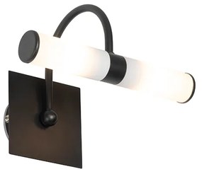 Klasszikus fürdőszobai fali lámpa fekete IP44 2-lámpás - Bath Arc