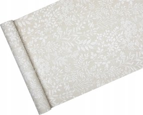 Skandináv tapéta finom levelek és mezei virágok gyógynövények rét Flizelina