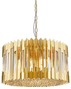 Csillár láncon RITZ 12xE14/40W/230V átm. 54 cm arany