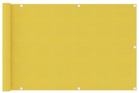 sárga HDPE erkélyparaván 90 x 400 cm