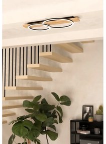 Eglo 901716 - LED Mennyezeti lámpa BOYAL 2xLED/12W/230V 3000K bézs/fekete