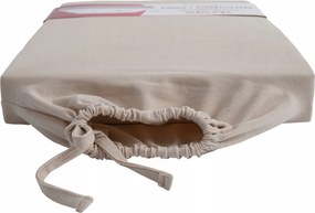 Jersey Lepedő 160x200 +35 CM Magas, Premium Matracra, Ajándék Tárolózsákkal Bézs