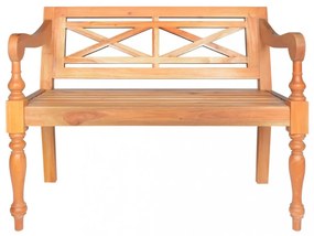 világosbarna tömör mahagóni Batavia pad 98 cm