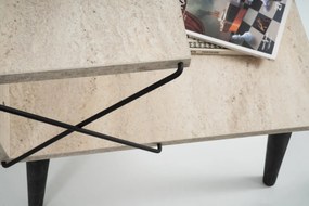 Cross - Black, Travertine
