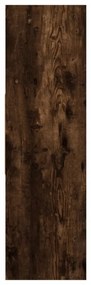 füstös tölgy színű szerelt fa könyvszekrény 97,5x29,5x100 cm