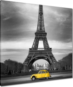 Vászonkép 70x70 Sárga Citroen Párizsban