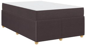 Ágykeret matraccal matracmal sötétbarna 120 x 190 cm szövet