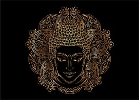 Arany Buddha képe (70x50 cm)