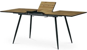 Összecsukható étkezőasztal 140-180 x 80 cm, tölgyfa
