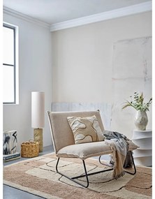 Natúr színű állólámpa textil búrával (magasság 110 cm) Payah – Bloomingville