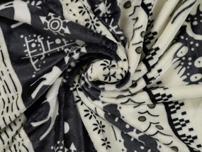 Mikroplüss ágyneműhuzat WINTER DEER szürke Ágyneműhuzat mérete: 70 x 90 cm | 140 x 220 cm