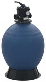 kék medence-homokszűrő 6-állású szeleppel 560 mm