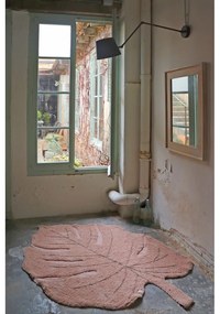 Rózsaszín mosható kézi szövésű pamut gyerek szőnyeg 120x180 cm Monstera Vintage Nude – Lorena Canals