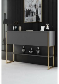 Luxe Anthracite and Gold komód