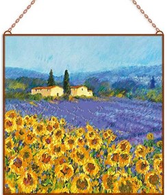 Van Gogh-Sunflowers üvegkép, falikép